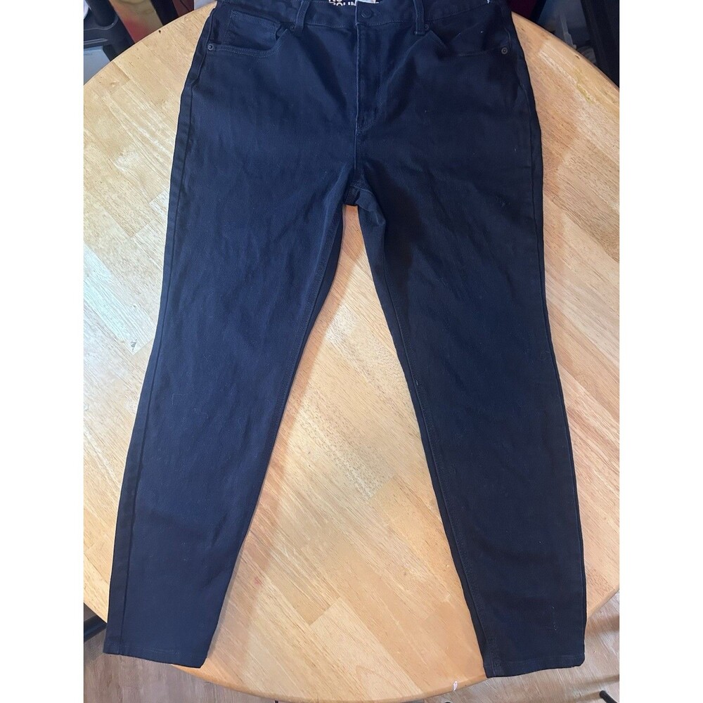 No Boundaries Juniors Jeans Size 16 Black High Rise Skinny Regular Stretch Comfy - Picture 14 of 15
